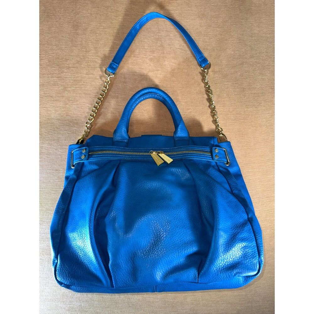 Blue Olivia and Joy Purse, Large, faux leather, Used good condition